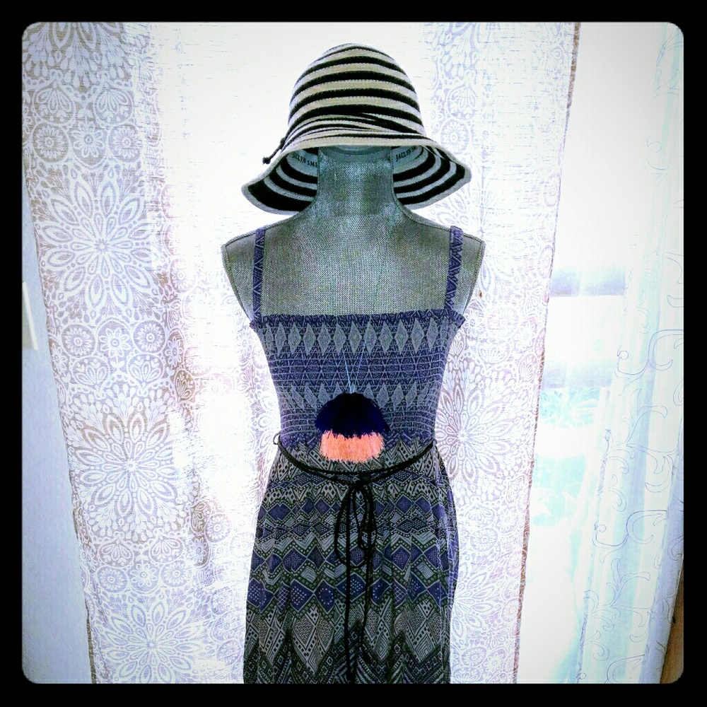 Tribal Print Maxi Dress
